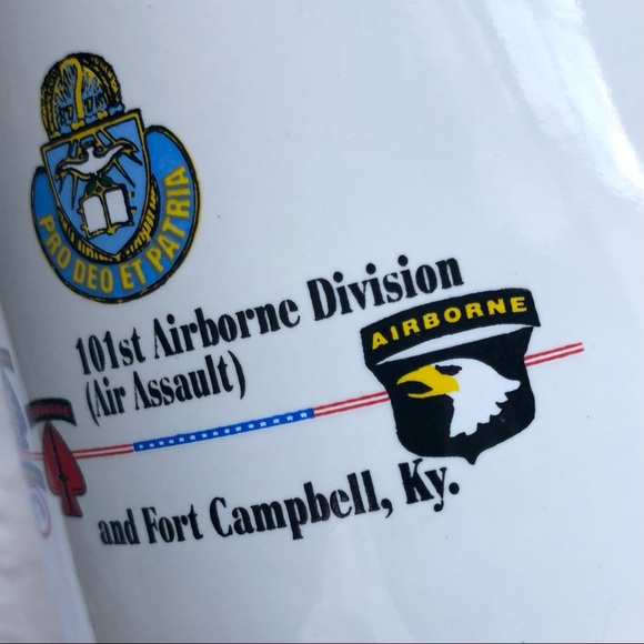 Ceramic Stein ARMY 101st Airborne Division Air Assault Fort Campbell KY EUC Mug - Picture 12 of 12